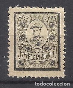 Timbres: sello carlista 1900 DOÑA BERTA DE ROHAN nuevo(*)